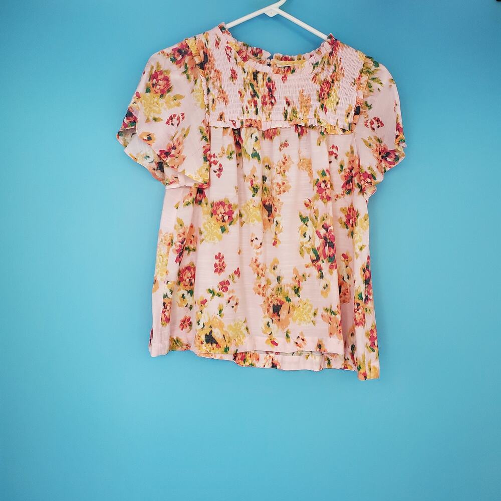 LC Lauren Conrad Blouse Size Small Floral Blouse
